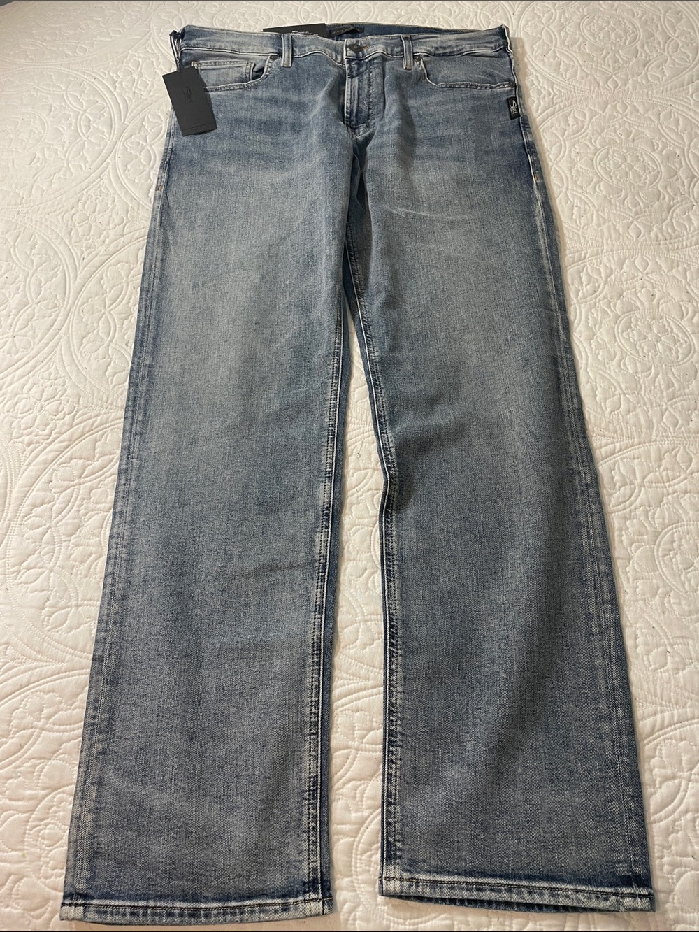 Silver Jeans Men's Light Wash Straight Jeans